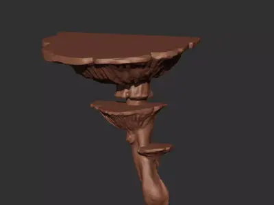 Mushroom Shelf Printable 2 3D print model