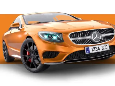Mercedes Benz S Class Coupe 2015 3D model purchase