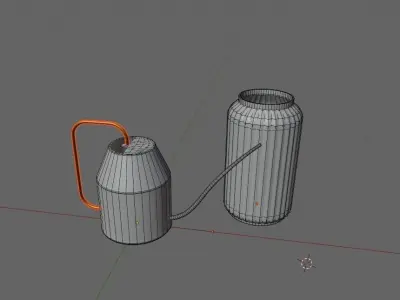 Teapot and vase for interior design modern style 3D model