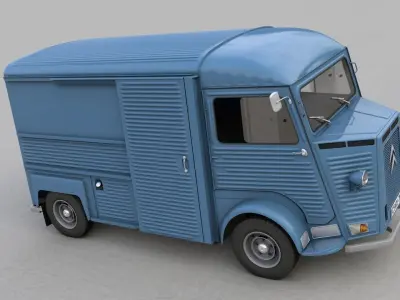CITROEN HY TYPE FOURGON 1976 3D model