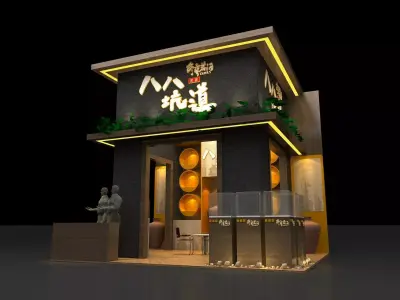 Fashion booth 3D model