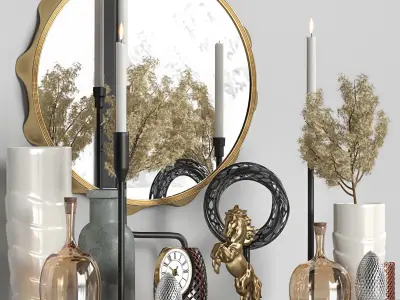 Decorative set 09 3D model