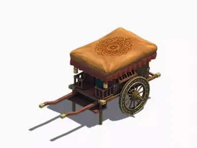 Game Heyang City - Yellow Wagon 3D model
