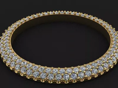 41mm Rolex Compatible Diamond bezel 2 row 1-9mm 3D print model