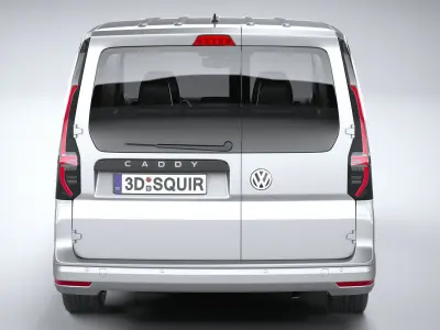 Volkswagen caddy commerce pro van 2022 3D model