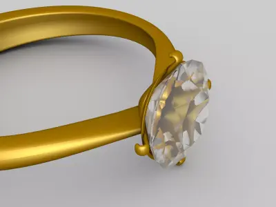 Rings 3D model buy