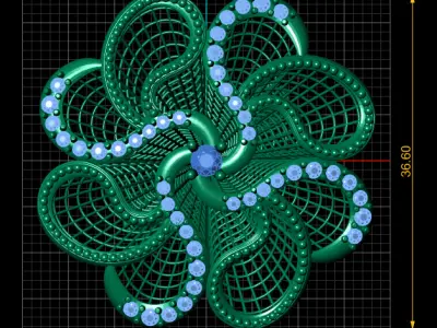  luxury statement ring 3D printable model  3D print model