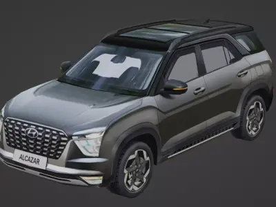 Lowpoly Hyundai Alcazar Low-poly 3D model