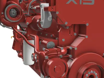ISX15 CUMMINS DIESEL ENGINE 3D print model