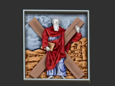 Icon Of St Andrew The Apostle  3D print model