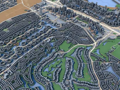 Dubai Marina United Arab Emirates 3D model