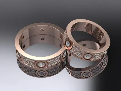 Jewelry Wedding Ring Gold 3D print model