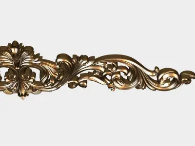 Carved decor for cnc 46 3D model