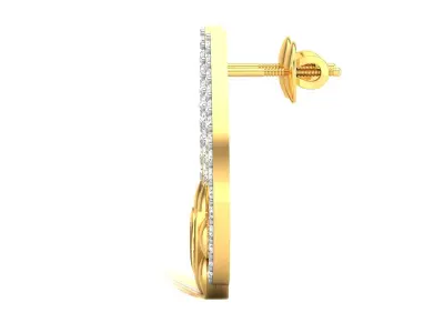 Diamond Earring 3D print model