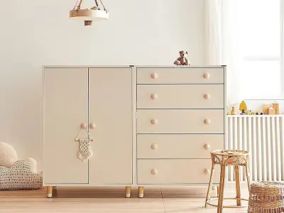 Baby Wardrobe 1600 Baby Wardrobe Set 3D model