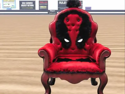 Luxury Red Black Hero  3D model