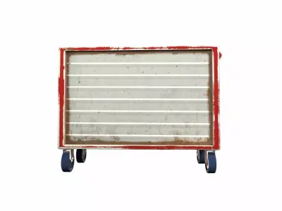 Tools Trolley Low-poly 3D model