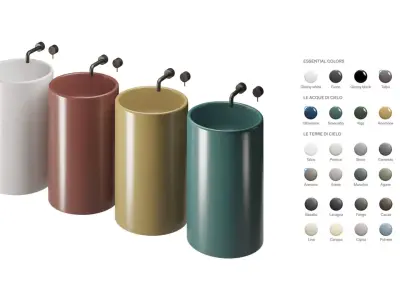 Itaca round freestanding washbasin 3D model