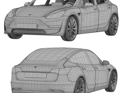 Tesla Model 3 Performance 3D model
