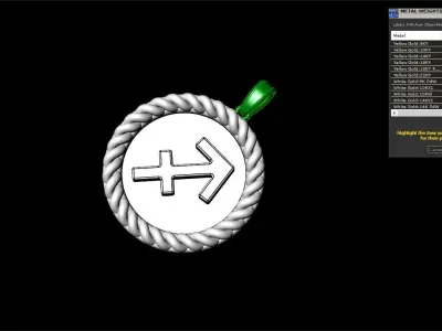 Zodiac sign Sagittarius model 858 3D print model