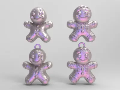 ginger bread boy decor 3D print model