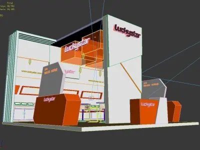 Booth - Area - 6X6-3DMAX2009-08 3D model