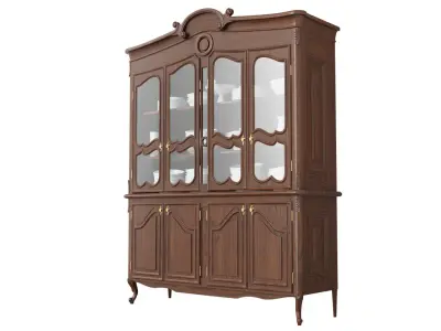 Classic style display cabinet 1400 3D model