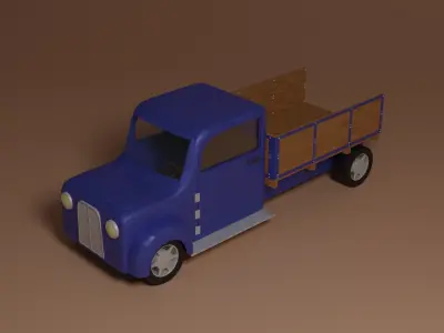 Oldschool truck 3D model