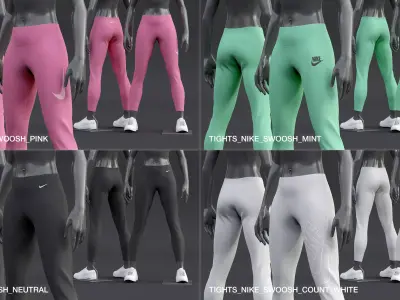 Nike Womens Tights 3D model