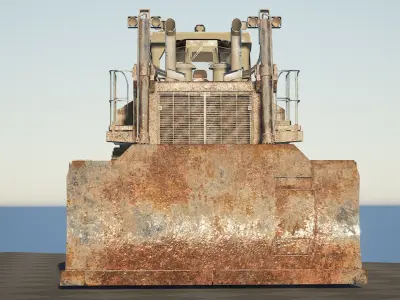 ZBL BullDozer v1 Low-poly 3D model