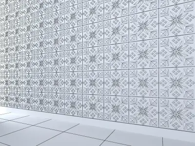 3d wall panel Low-poly 3D model