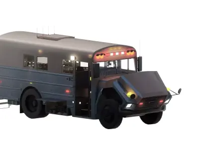 CONVERTED RESCUE BUS 3D model