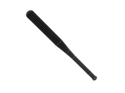 Baseball Bat v1 002 Low-poly 3D model