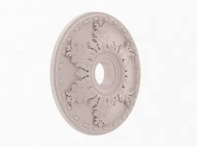 Classic Ceiling Medallion 04 3D model purchase