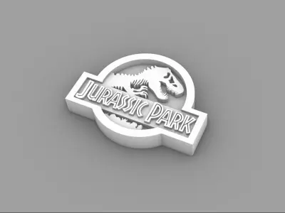 JURASSIC PARK LOGO 3D model