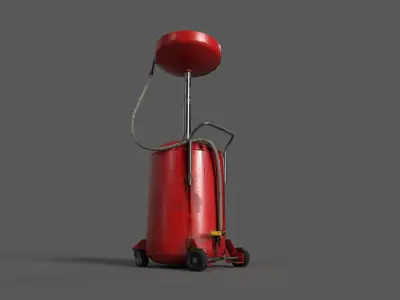 Oil drain Low-poly 3D model