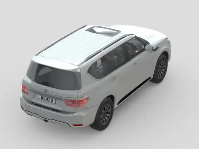Nissan Patrol 2020 Low-poly 3D model