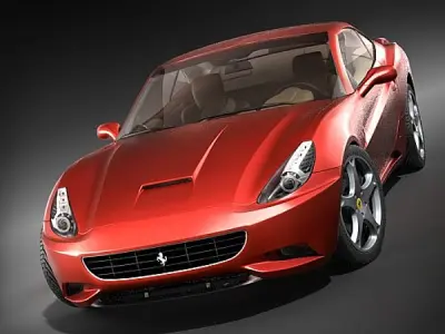 Ferrari California midpoly 3D model