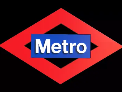 Madrid Metro Logo 3D model