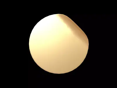 Circle Sticker v2 003 Low-poly 3D model