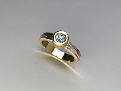  Vintage Cartier Ring 3D print model