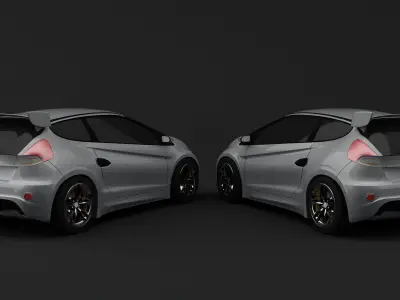 CRI or Cry Concept Car Low-poly 3D model