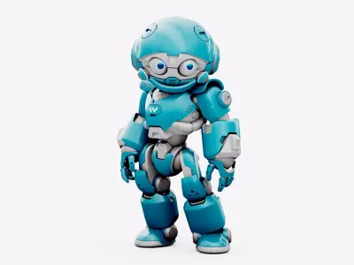 ROBO ZERO-Z  Rigged for Unreal Engine - Unity - MIXAMO 3D model