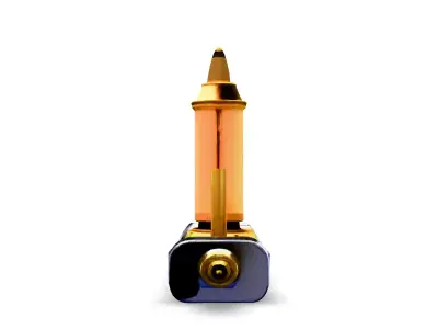 Luxury Gold and Silver Vape Pen Low-poly 3D model