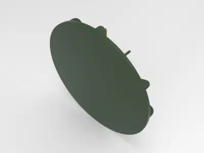 Sting Wall Clock Low-poly 3D model