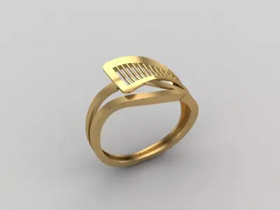 Women Ring Plain Ring Ready STL 3DM Models Womens Rings 3D print model 62