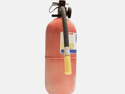 Fire extinguisher Low-poly 3D model