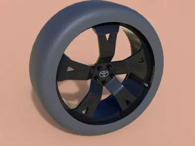 Wheel for McLaren Porsche Honda Hyundai MG Toyota Free low-poly 3D model