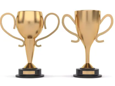 Trophy Cups 3D model 2