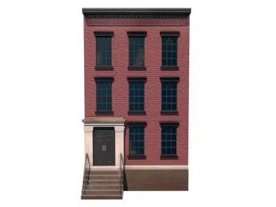 LowPoly FACADE 3 Low-poly 3D model